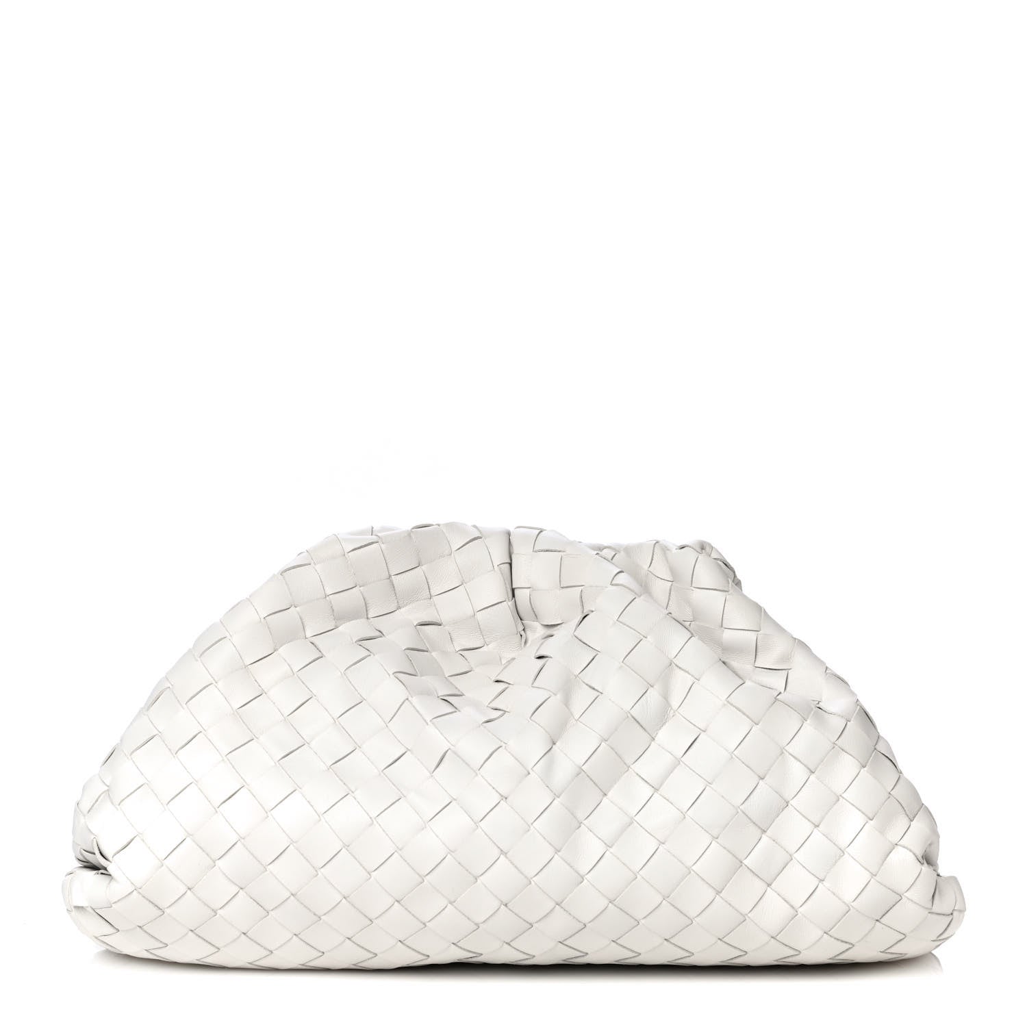 Bottega Veneta Nappa Maxi Intreccio The Pouch Oversized Clutch Plaster 1 of 13