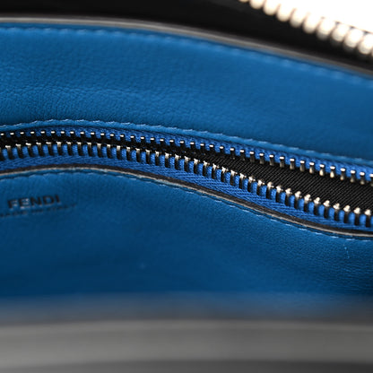 Fendi Vitello Baltico Dolce DotCom Satchel Black Blue Royal 20 of 20