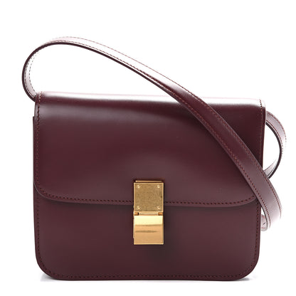 Celine Box Calfskin Teen Classic Box Flap Bag Burgundy 1 of 9