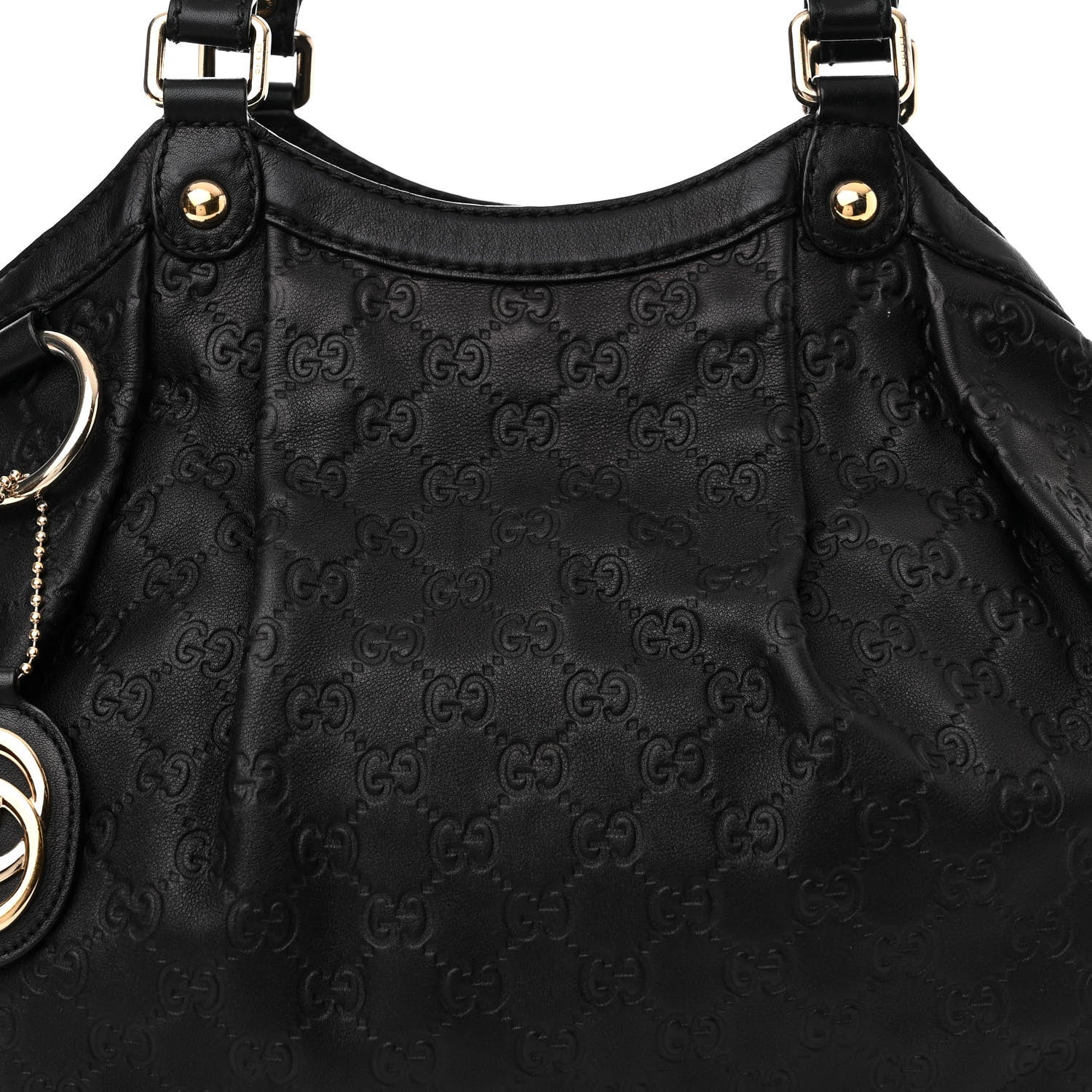 Gucci Guccissima Medium Sukey Tote Black 8 of 18