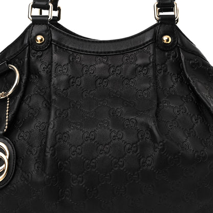 Gucci Guccissima Medium Sukey Tote Black 8 of 18