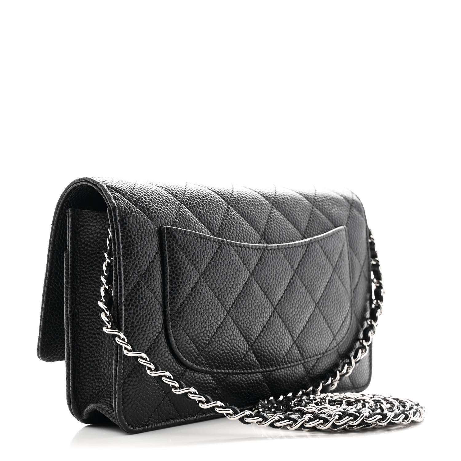 Chanel Caviar Quilted Wallet on Chain WOC Black 3 of 12