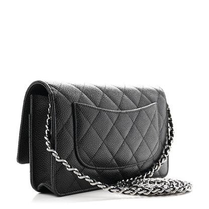 Chanel Caviar Quilted Wallet on Chain WOC Black 3 of 12