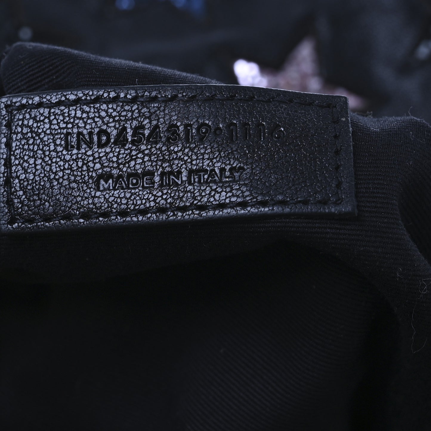 Lambskin Star Applique Mini City California Backpack Black