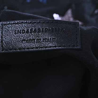 Saint Laurent Lambskin Star Applique Mini City California Backpack Black 19 of 35