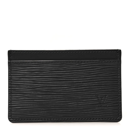 Louis Vuitton Epi Card Holder Black 1 of 6