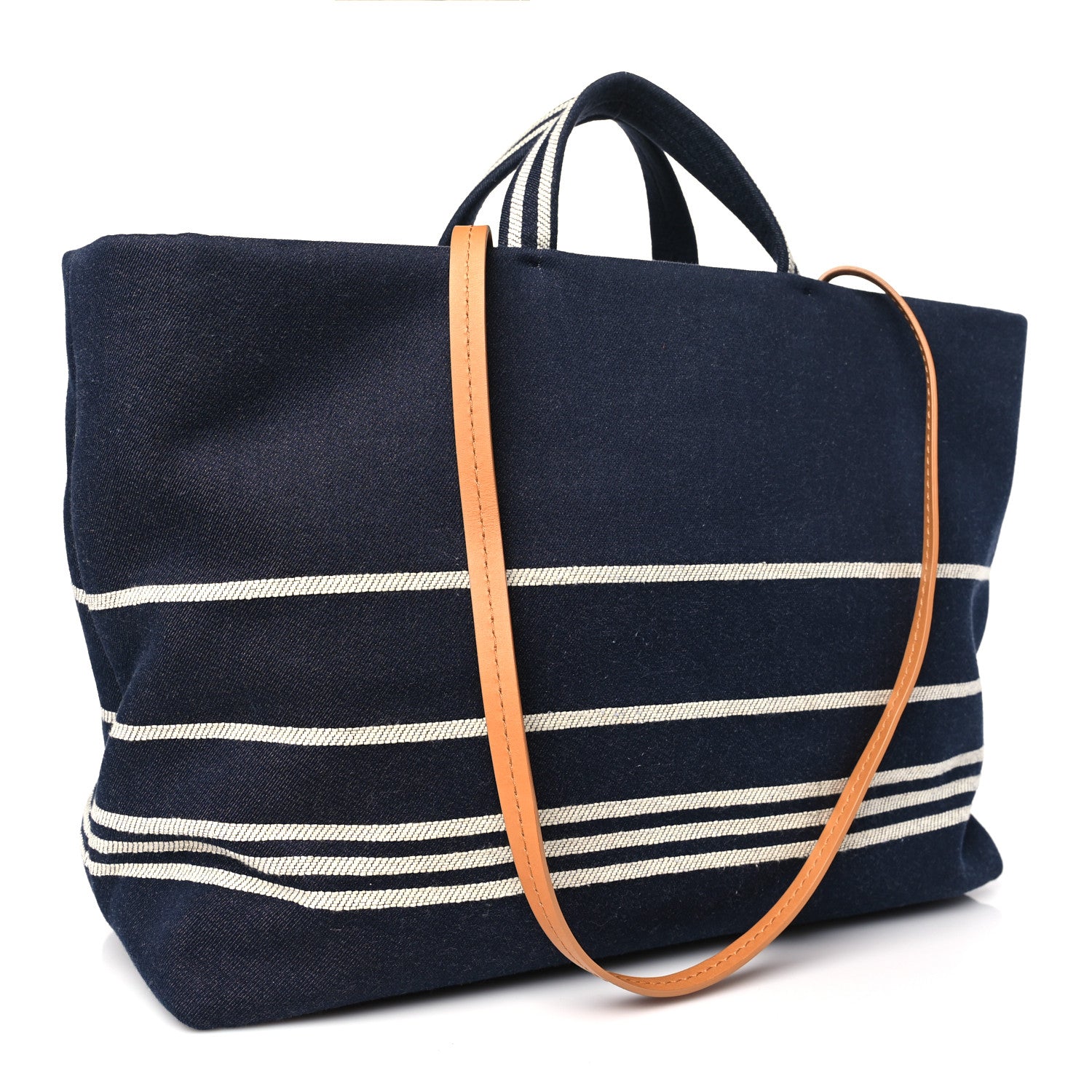 Chanel Denim Large Shopping Tote Blue 3 of 9