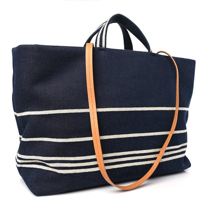 Chanel Denim Large Shopping Tote Blue 3 of 9
