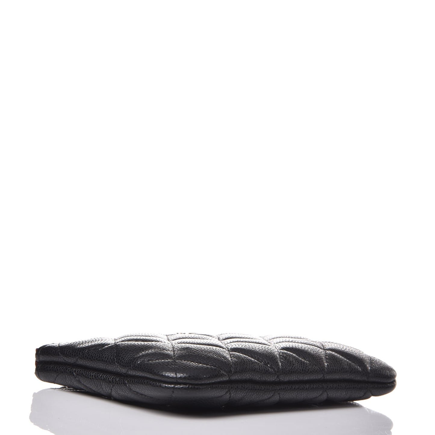 Caviar Quilted Small Cosmetic Case Black