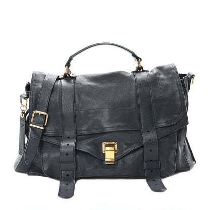 Proenza Schouler Lambskin Large PS1 Satchel Midnight 1 of 11