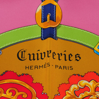 Hermes Silk Cuivreries Scarf 90 5 of 7