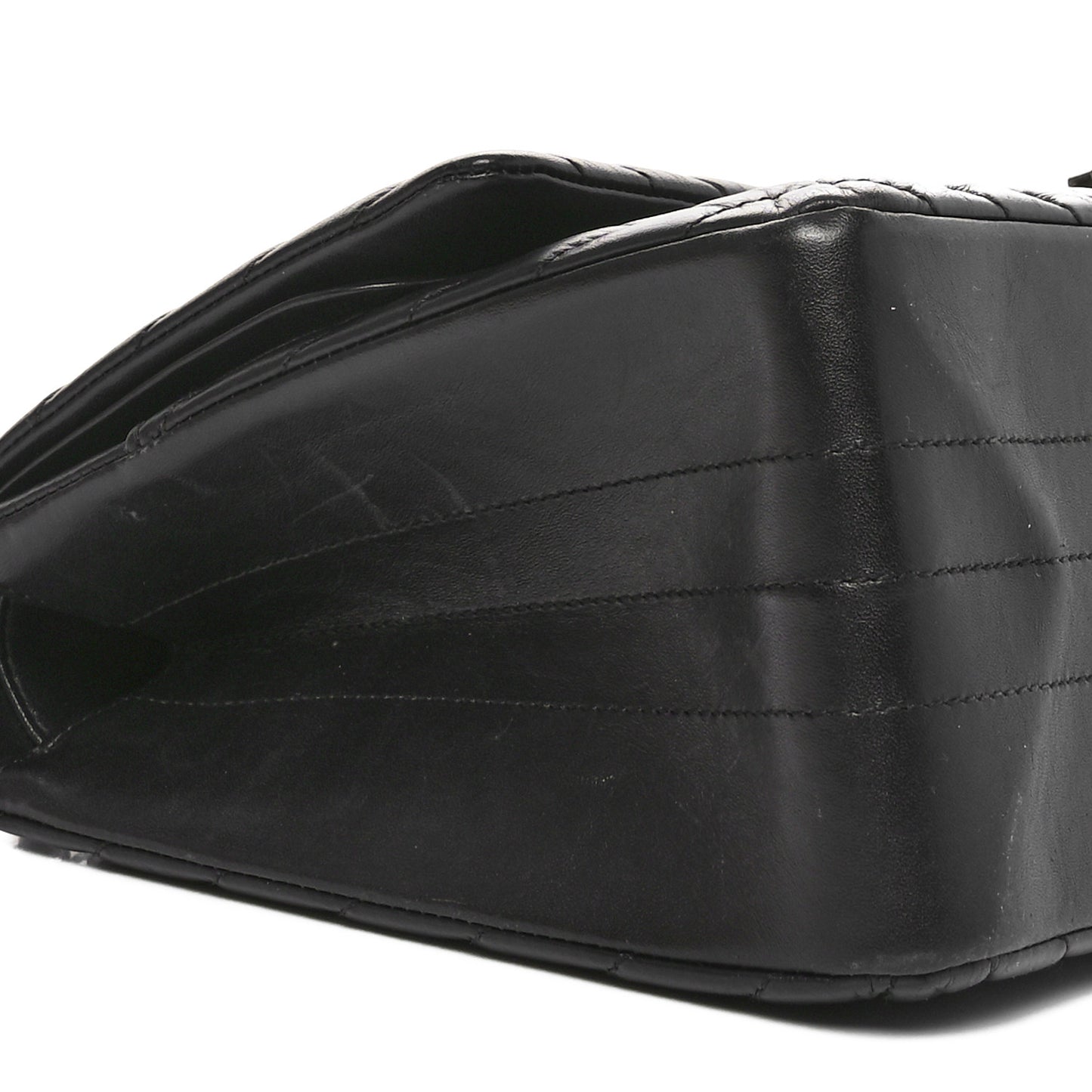Aged Calfskin Chevron Quilted 2.55 Reissue 227 Flap So Black