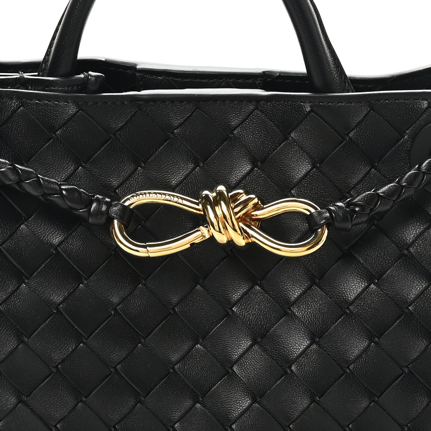 Bottega Veneta Nappa Intrecciato Small Andiamo Shoulder Bag Black 7 of 9