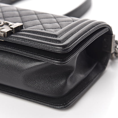 Chanel Caviar Quilted Small Boy Flap Black 10 of 11