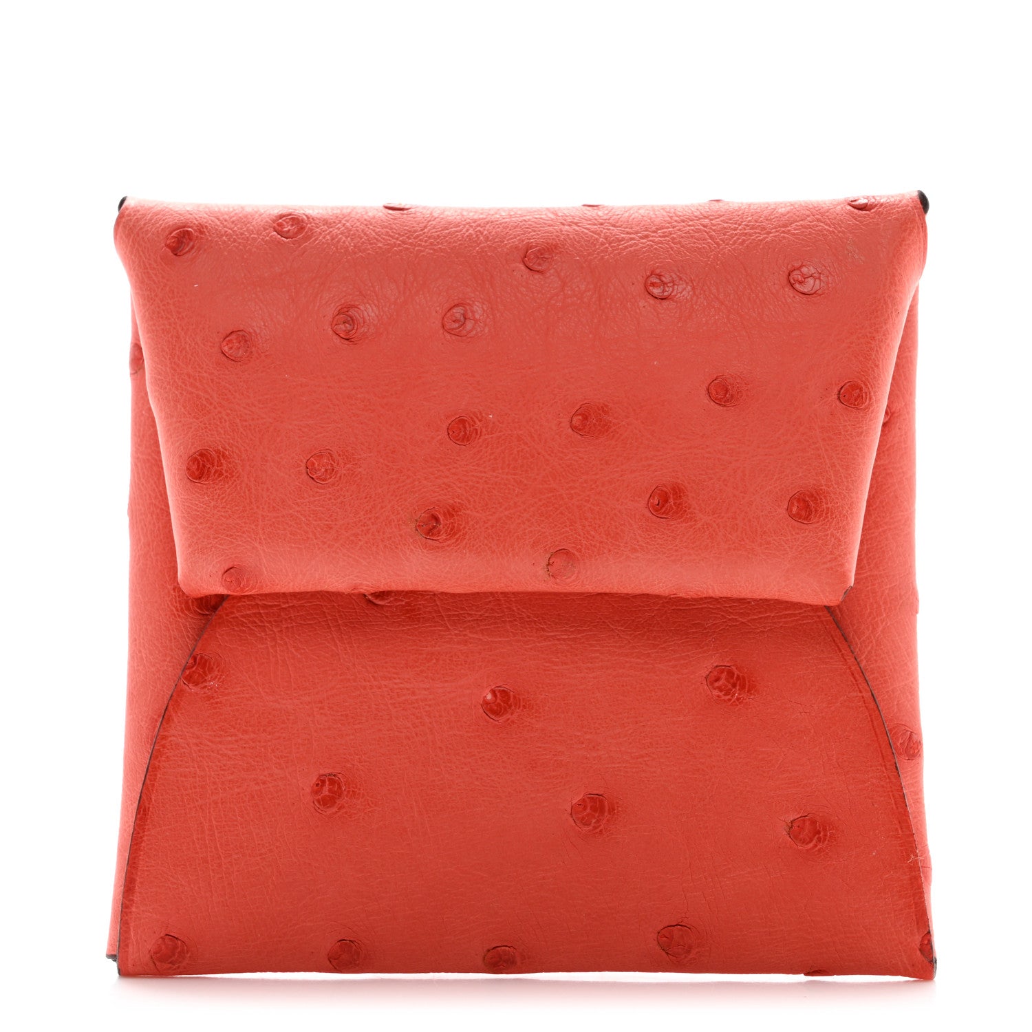 Hermes Ostrich Bastia Coin Purse Capucine 1 of 8