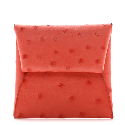 Hermes Ostrich Bastia Coin Purse Capucine 1 of 8