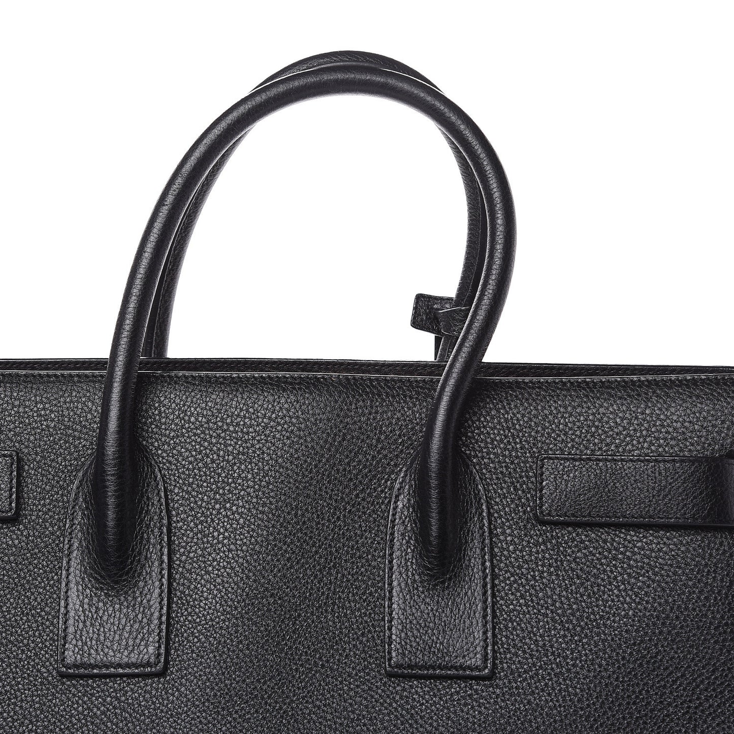 Grained Calfskin Large Sac De Jour Carryall Black