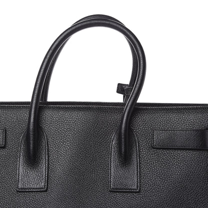 Saint Laurent Grained Calfskin Large Sac De Jour Carryall Black 12 of 13