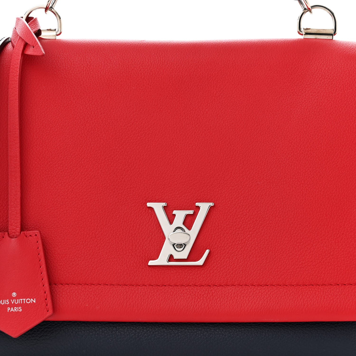 Louis Vuitton Calfskin Lockme II Top Handle Rubis Marine 7 of 9