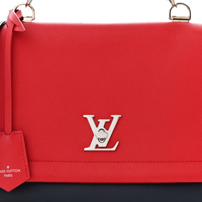 Louis Vuitton Calfskin Lockme II Top Handle Rubis Marine 7 of 9