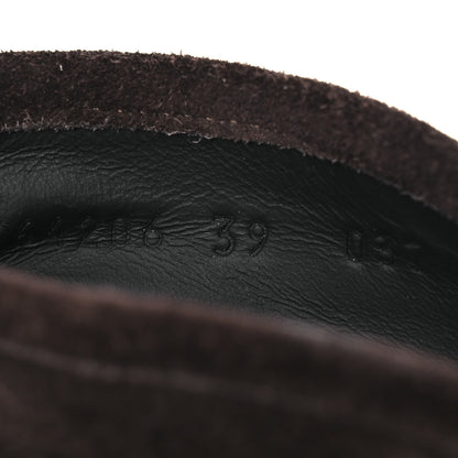 Gucci Suede Womens Horsebit Ankle Boots 39 Dark Brown 10 of 10