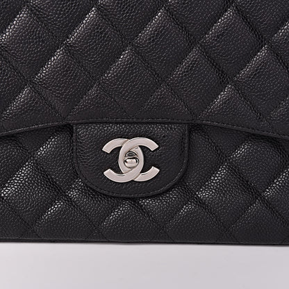 Chanel Caviar Quilted Jumbo Single Flap Black 12 of 12