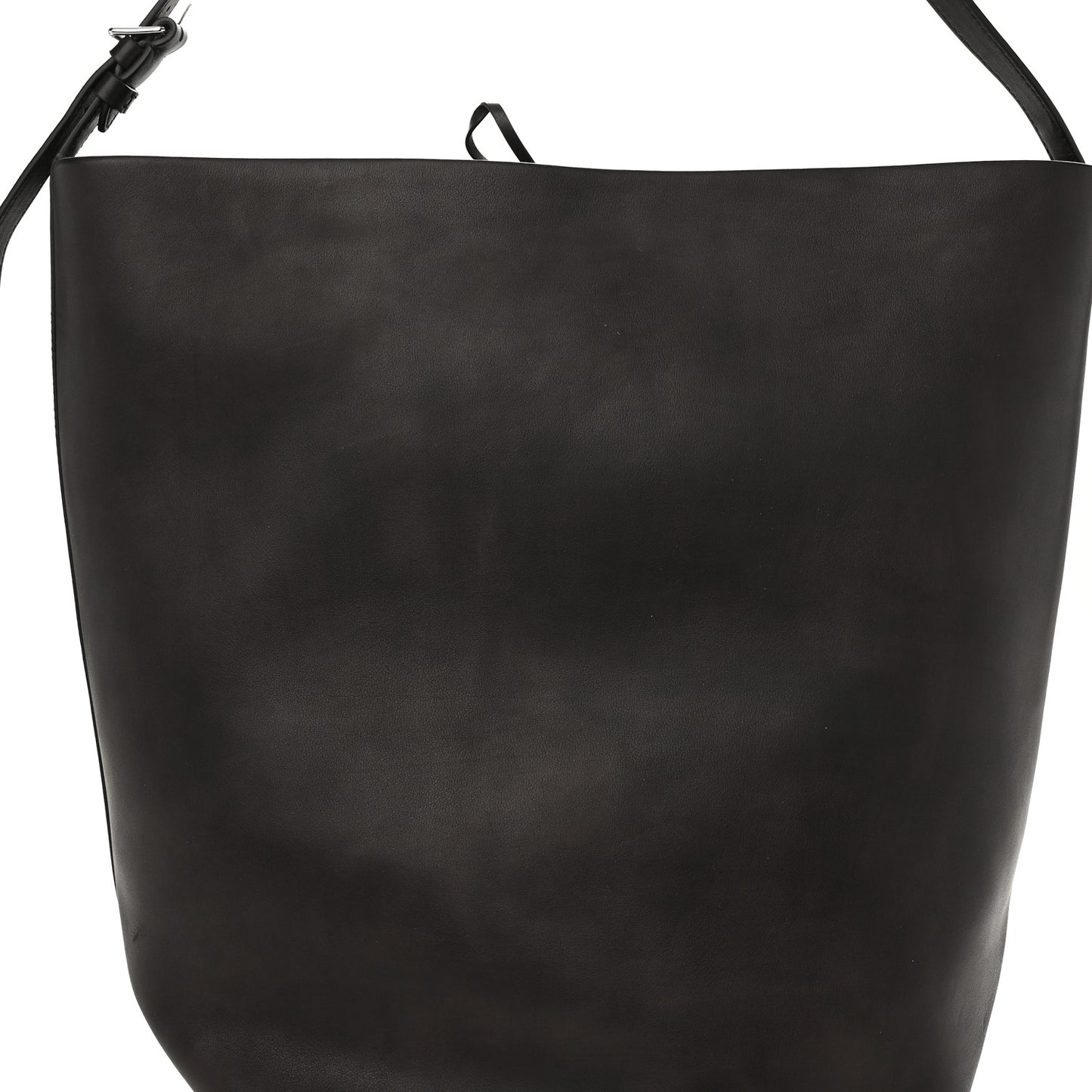 Polished Saddle Calfskin Large N/S Park Belt Bag Dark Brown