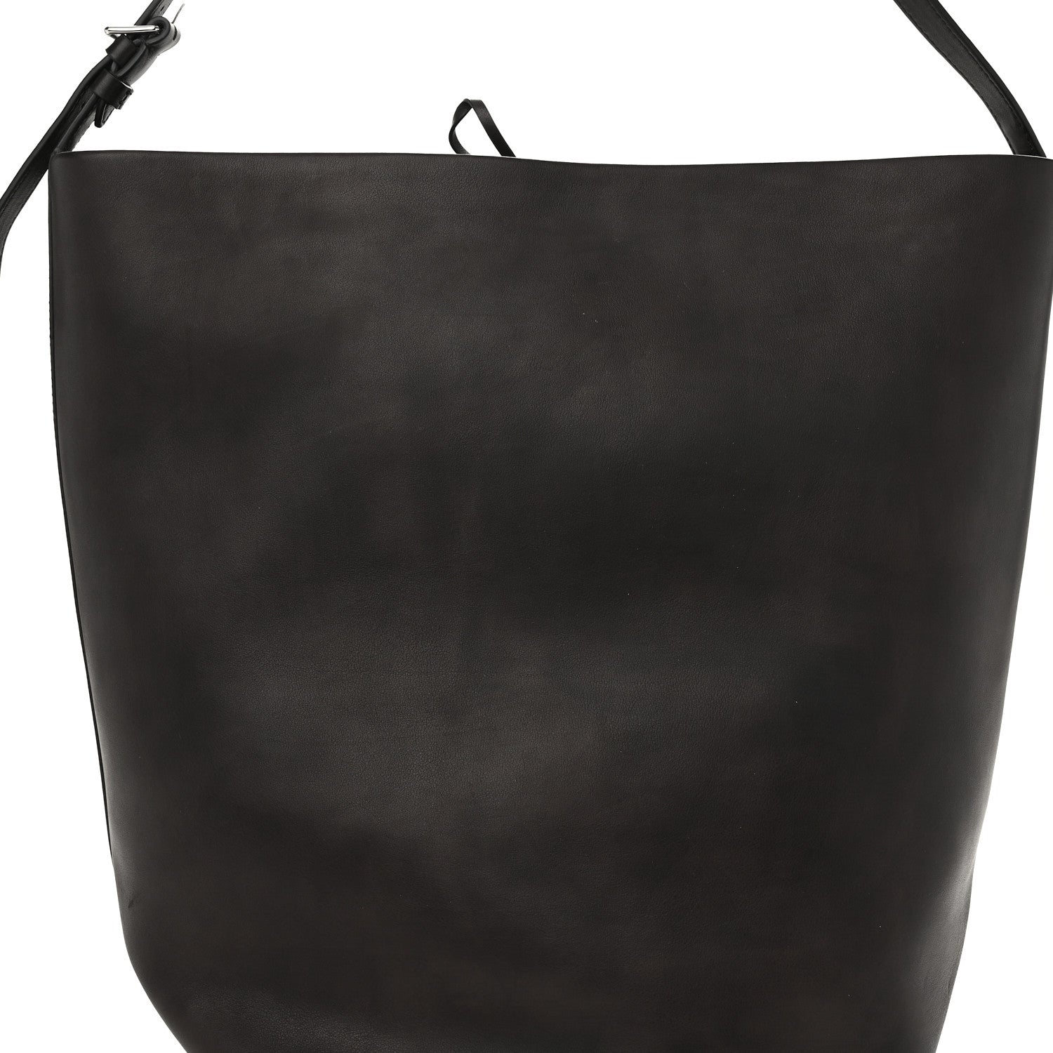 The Row Polished Saddle Calfskin Large N/S Park Belt Bag Dark Brown 7 of 11