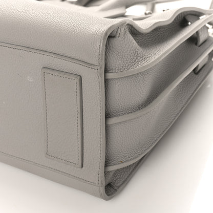 Saint Laurent Grained Calfskin Small Supple Sac De Jour Mouse Grey 9 of 12