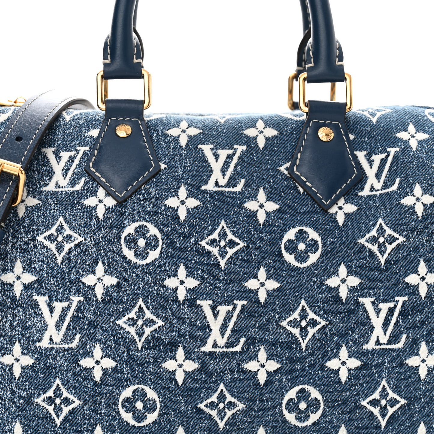 Monogram Jacquard Denim Speedy Bandouliere 25 Bleu