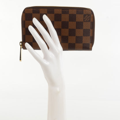 Louis Vuitton Damier Ebene Zippy Compact Wallet 2 of 9
