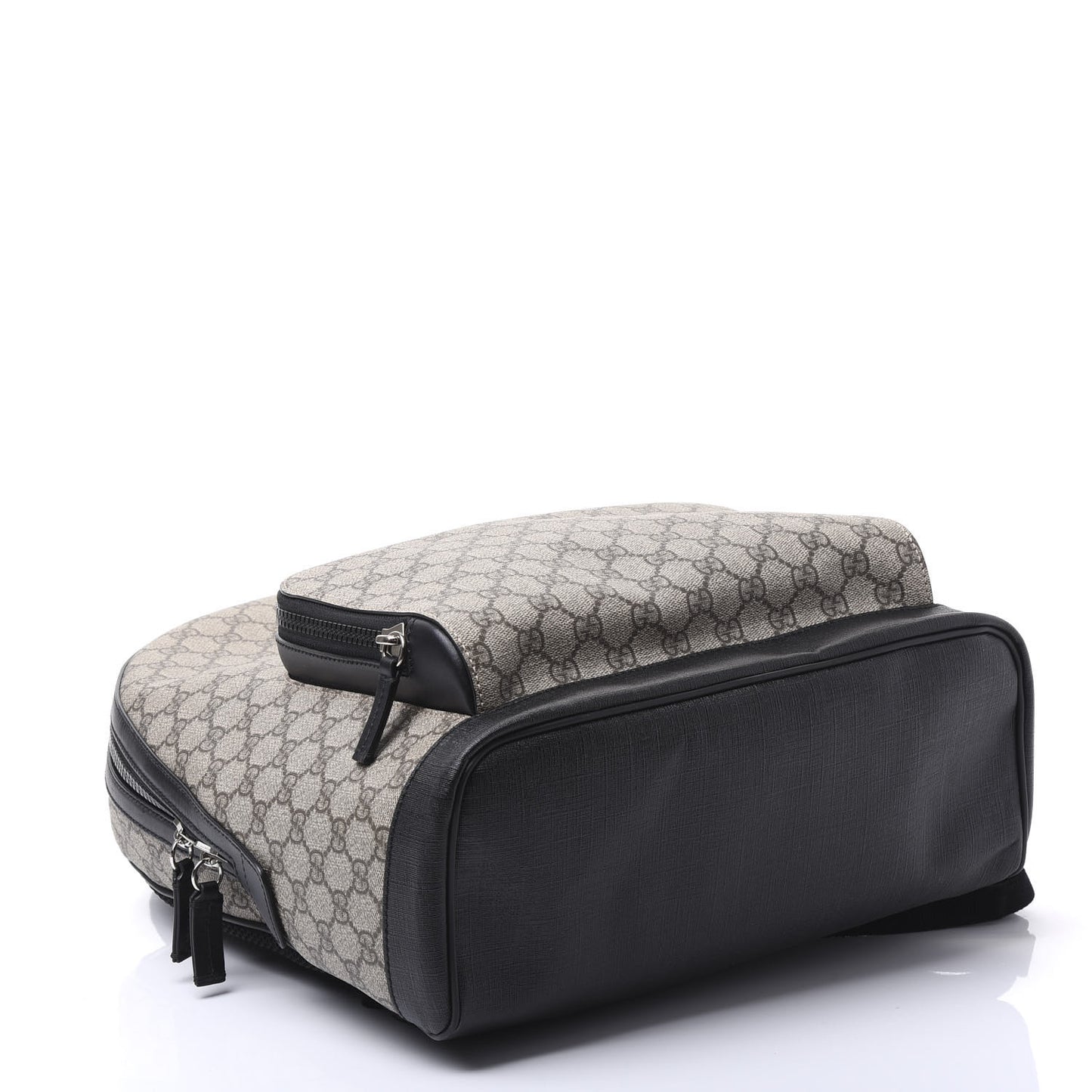 GG Supreme Monogram Medium Backpack Black