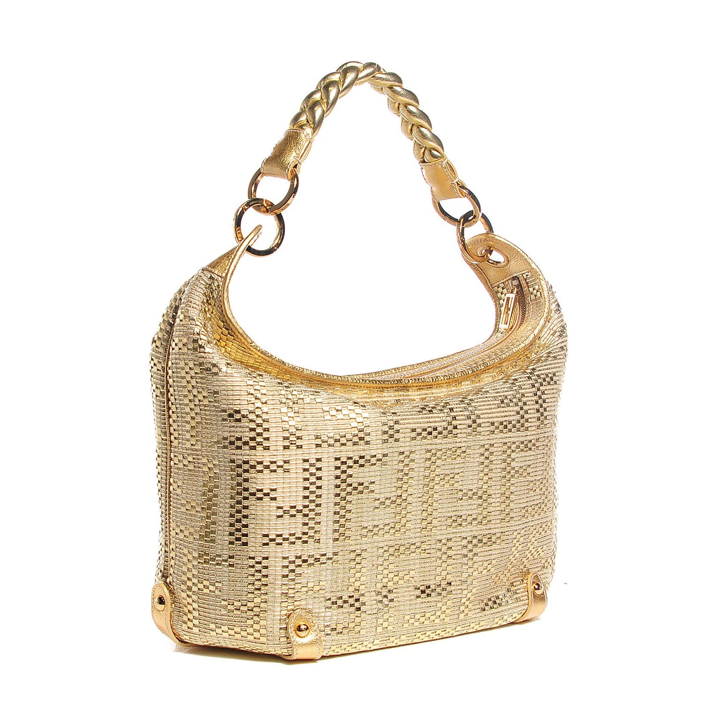 Zucca Woven Forever Hobo Gold