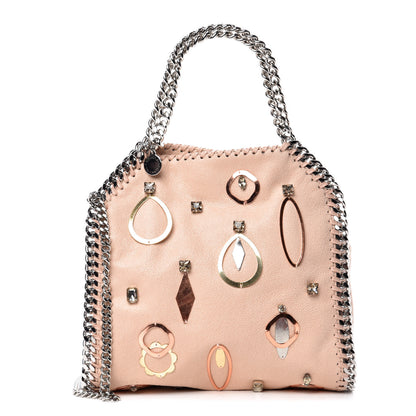 Stella McCartney Shaggy Deer Crystal Embellished Mini Falabella Tote Powder 1 of 10