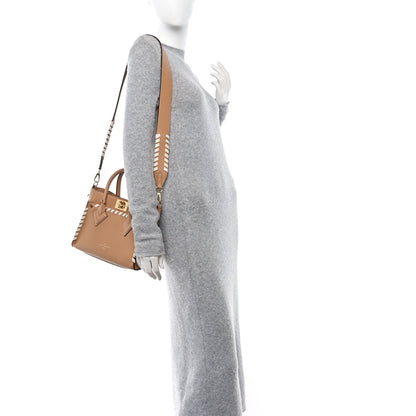 Louis Vuitton Calfskin Mahina Braided On My Side PM Arizona Brown 2 of 13