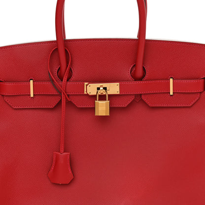 Hermes Epsom Birkin 35 Rouge Casaque 8 of 11