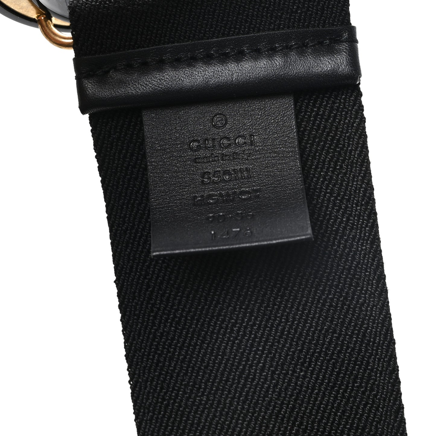 Elastic Crystal Embellished Plexiglass GG Marmont Belt 90 36 Black