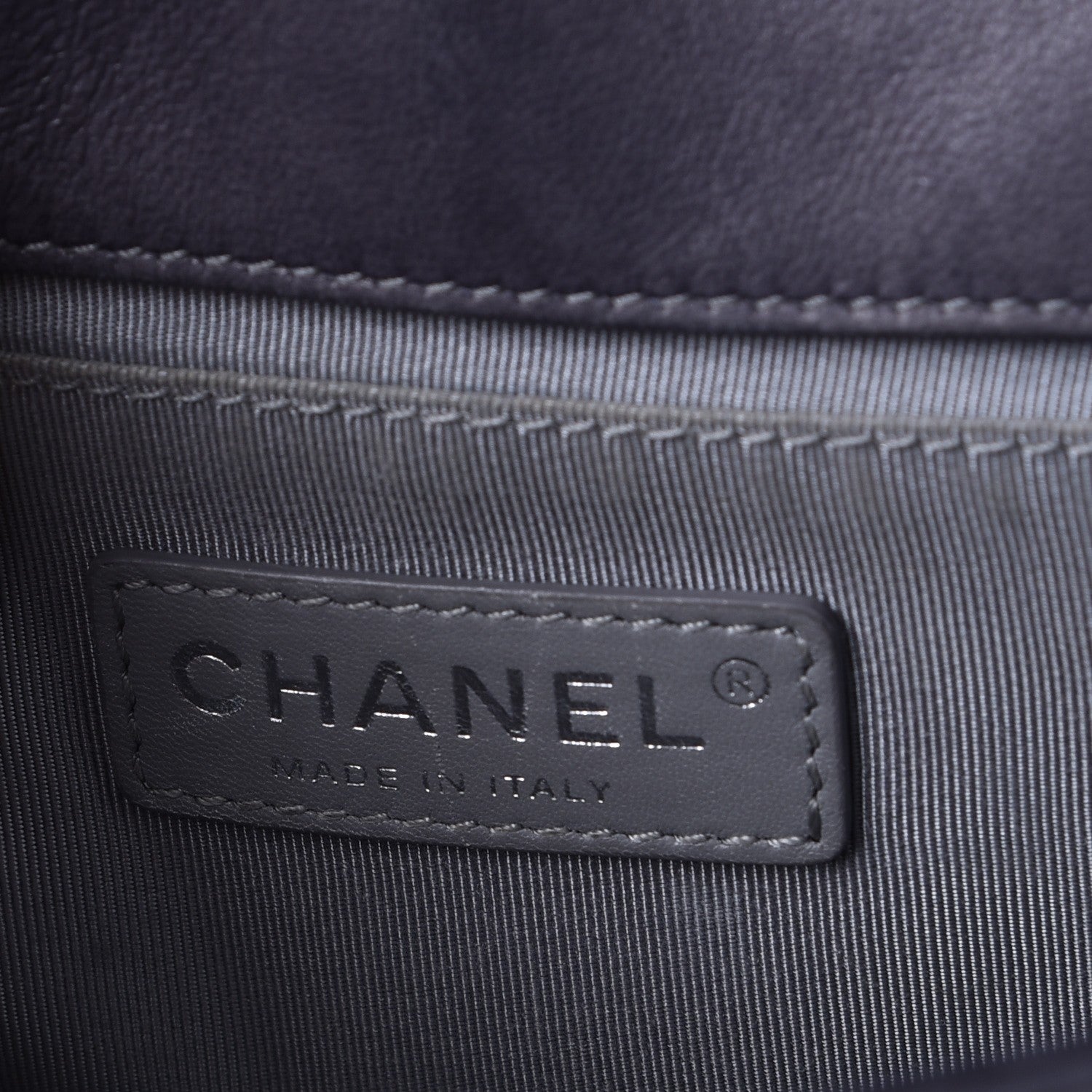 Chanel Lambskin Quilted Small Boy Flap Dark Grey 7 of 14