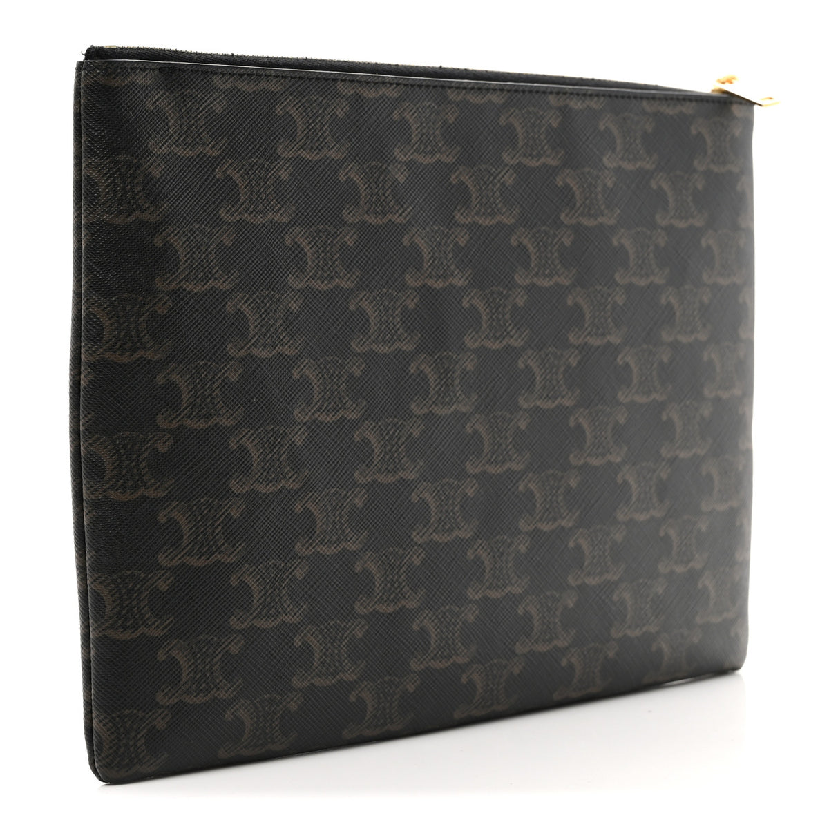 Celine Triomphe Canvas Pouch Black 3 of 6