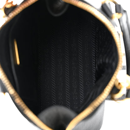 Prada Saffiano Lux Mini Promenade Tote Black 5 of 9