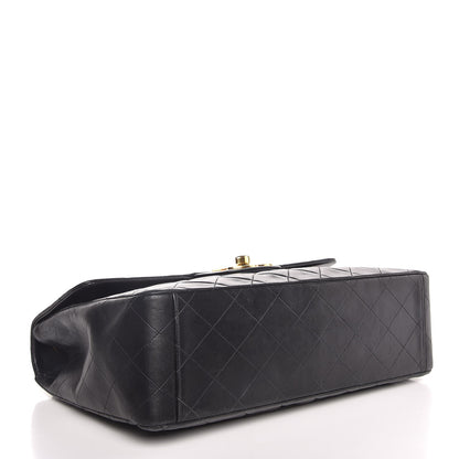 Chanel Lambskin Quilted XL Jumbo Single Flap Black 4 of 8