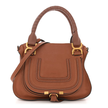 Chloe Calfskin Small Marcie Satchel Tan 1 of 15