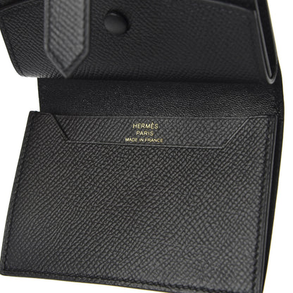 Hermes Epsom Mini Bearn Wallet Black 6 of 7