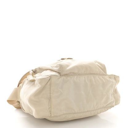 Prada Tessuto Nylon Saffiano Small Vela Messenger Deserto 4 of 11