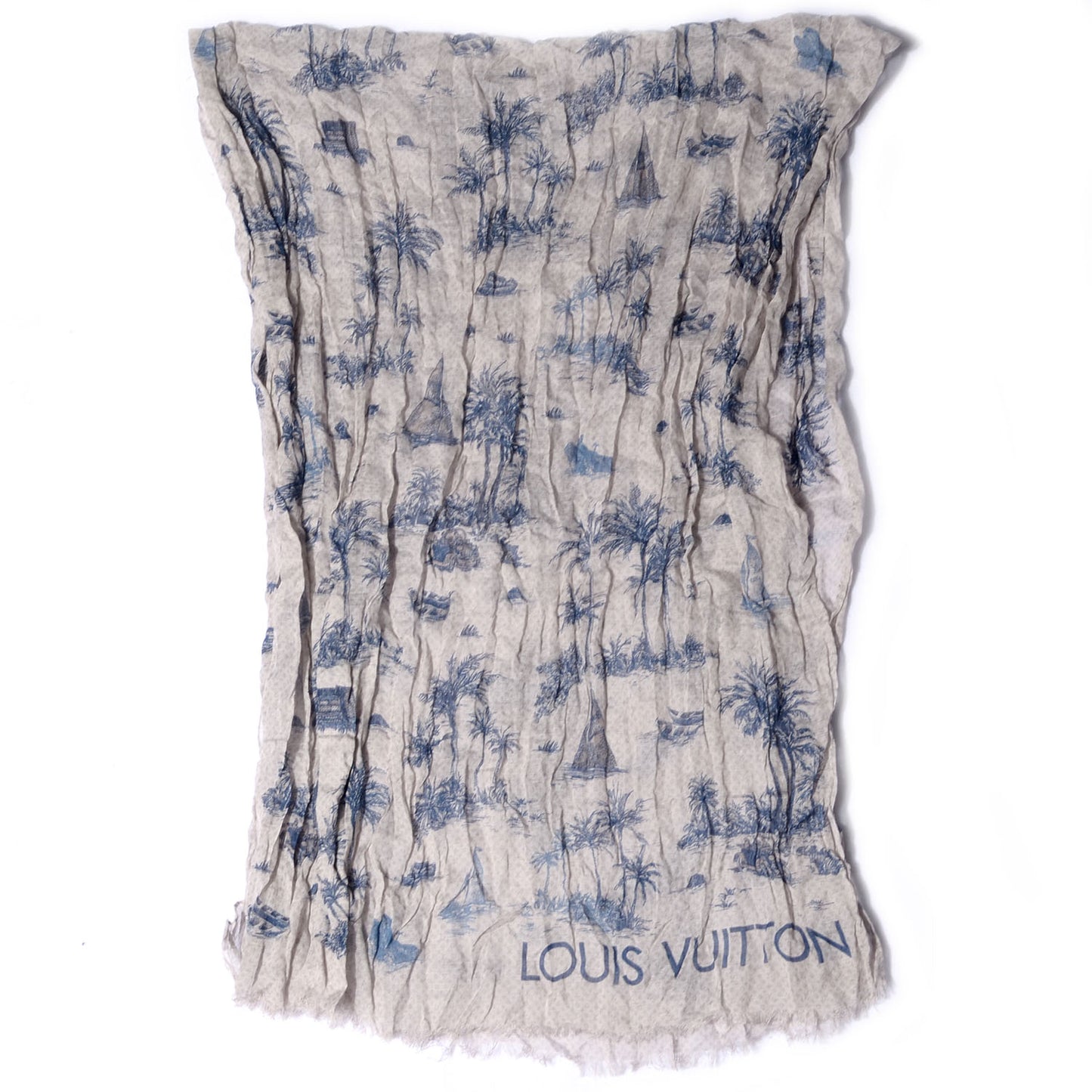 Cotton Linen Toile Etole De Louis Pareo Blue