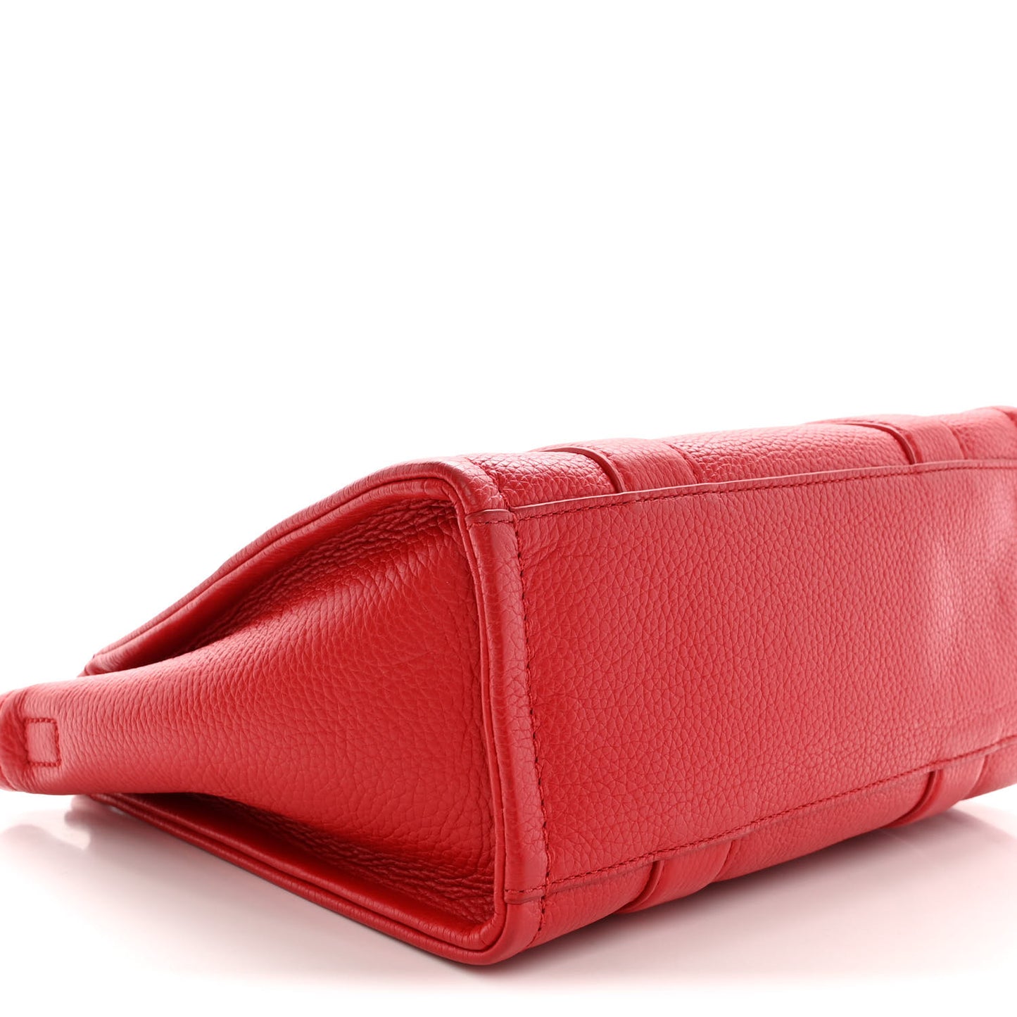 Grained Calfskin Small The Tote Bag True Red