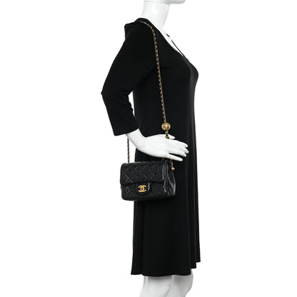 Chanel Lambskin Quilted Mini Pearl Crush Flap Black 2 of 10