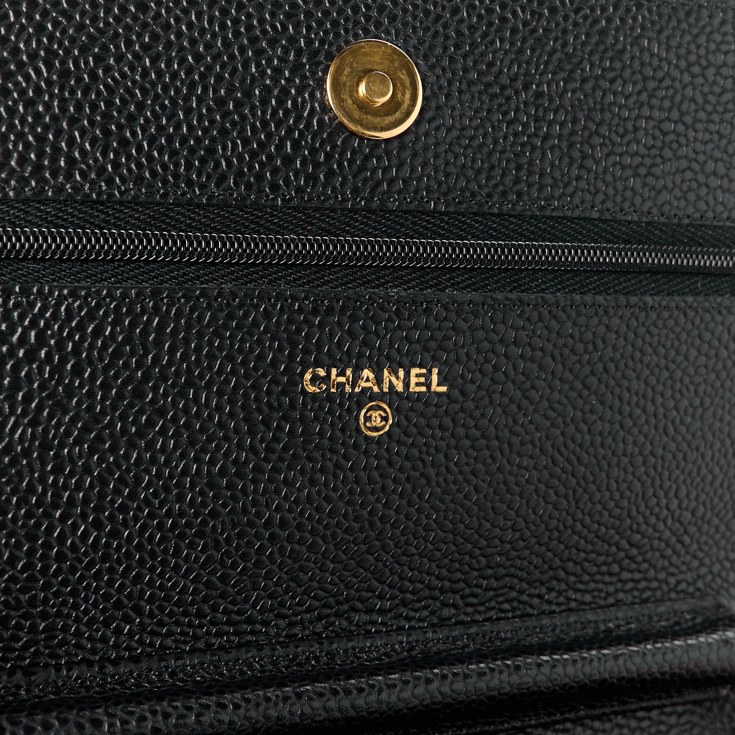 Chanel Caviar Quilted Wallet on Chain WOC Black 6 of 13