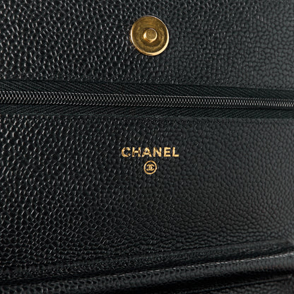 Chanel Caviar Quilted Wallet on Chain WOC Black 6 of 13