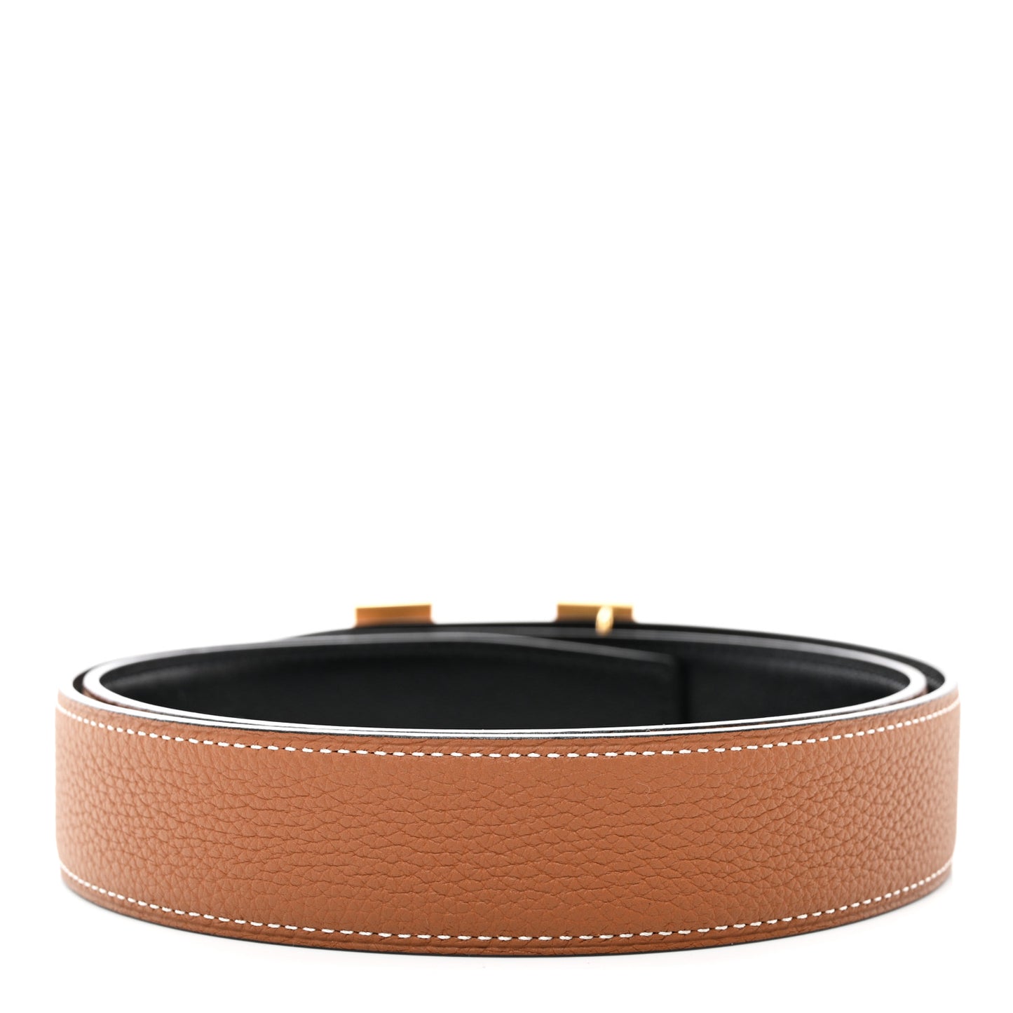 Togo Box 32mm Striee H Belt 85 34 Gold Black